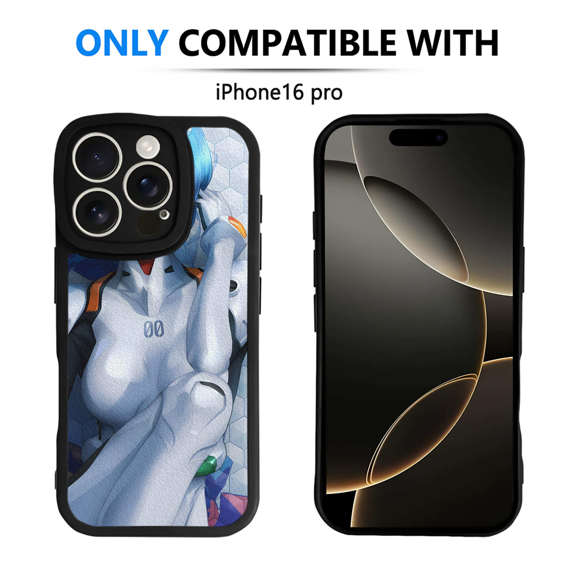 （画像用） EVA 新世紀エヴァンゲリオン 【iPhone 16シリーズ対応】シリコンスマホケース（レザー調） 材質：シリコン
